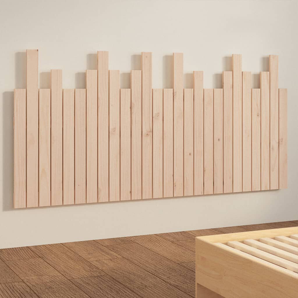 vidaXL Κεφαλάρι Επιτοίχιο 166x3x80 εκ. από Μασίφ Ξύλο Πεύκου