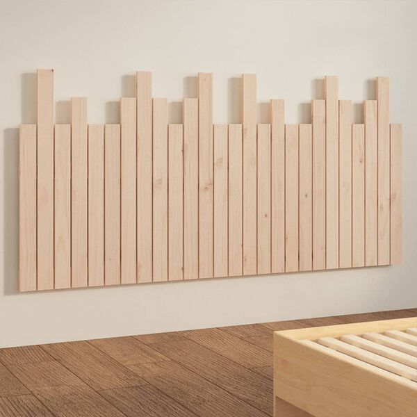 vidaXL Κεφαλάρι Επιτοίχιο 166x3x80 εκ. από Μασίφ Ξύλο Πεύκου
