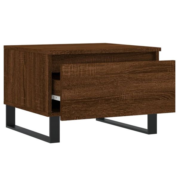 vidaXL Τραπεζάκια Σαλονιού 2 τεμ. Καφέ Δρυς 50x46x35 εκ. Επεξ. Ξύλο