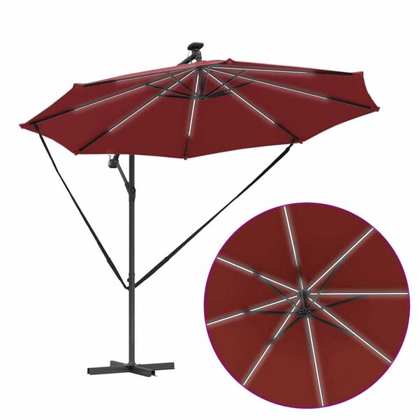 vidaXL Ομπρέλα Cantilever Banana Τερακότα 294 x 294 x 248 cm