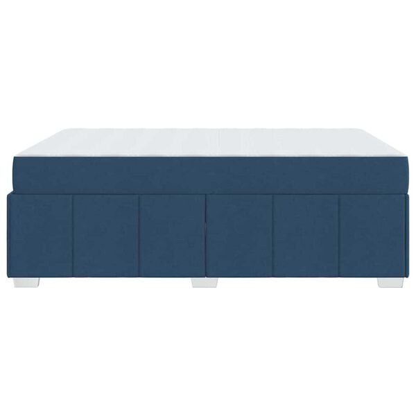 vidaXL Σκελετός Κρεβατιού Μπλε 140 x 200 cm ύφασμα