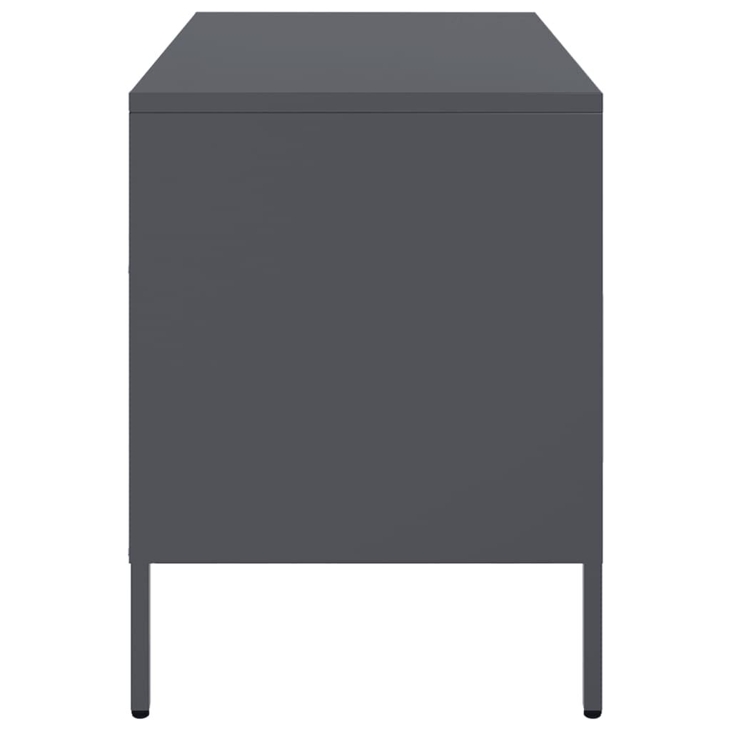 vidaXL Έπιπλο Τηλεόρασης Ανθρακί 68x39x50,5 εκ. από Χάλυβα