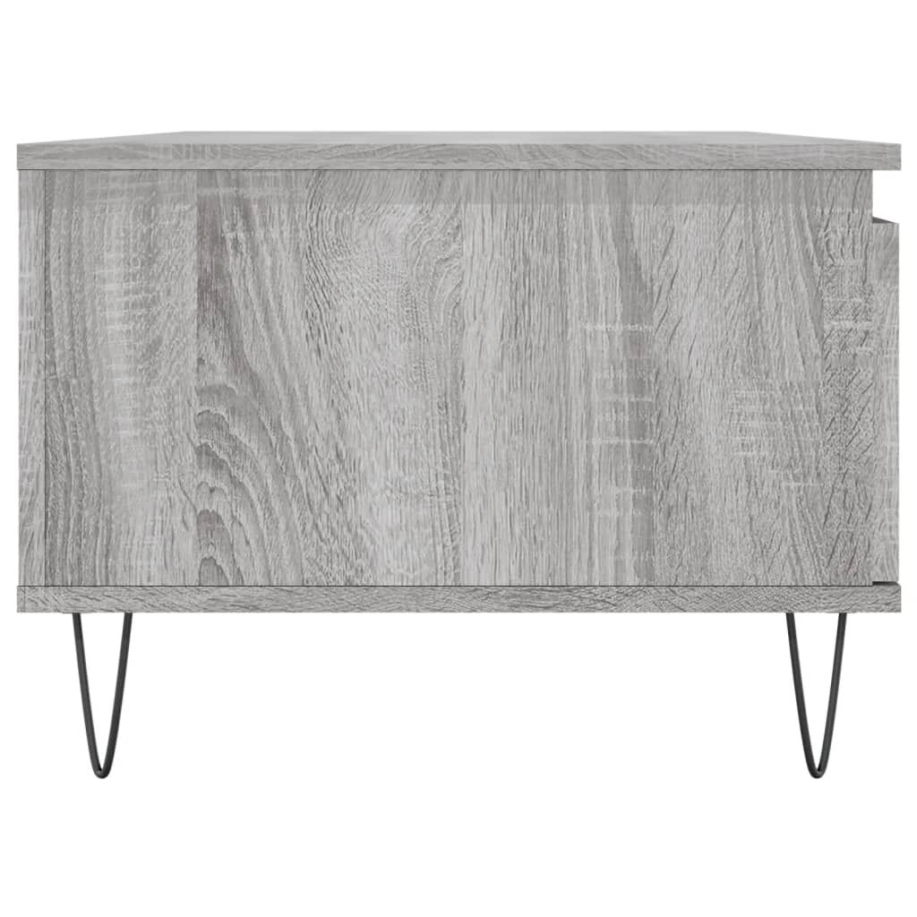 vidaXL Τραπεζάκι Σαλονιού Γκρι Sonoma 90x50x36,5εκ. Επεξεργασμένο Ξύλο
