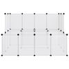 vidaXL Κλουβί Μικρών Ζώων Διαφανές 143x107x93 εκ Πολυπροπυλένιο&Ατσάλι