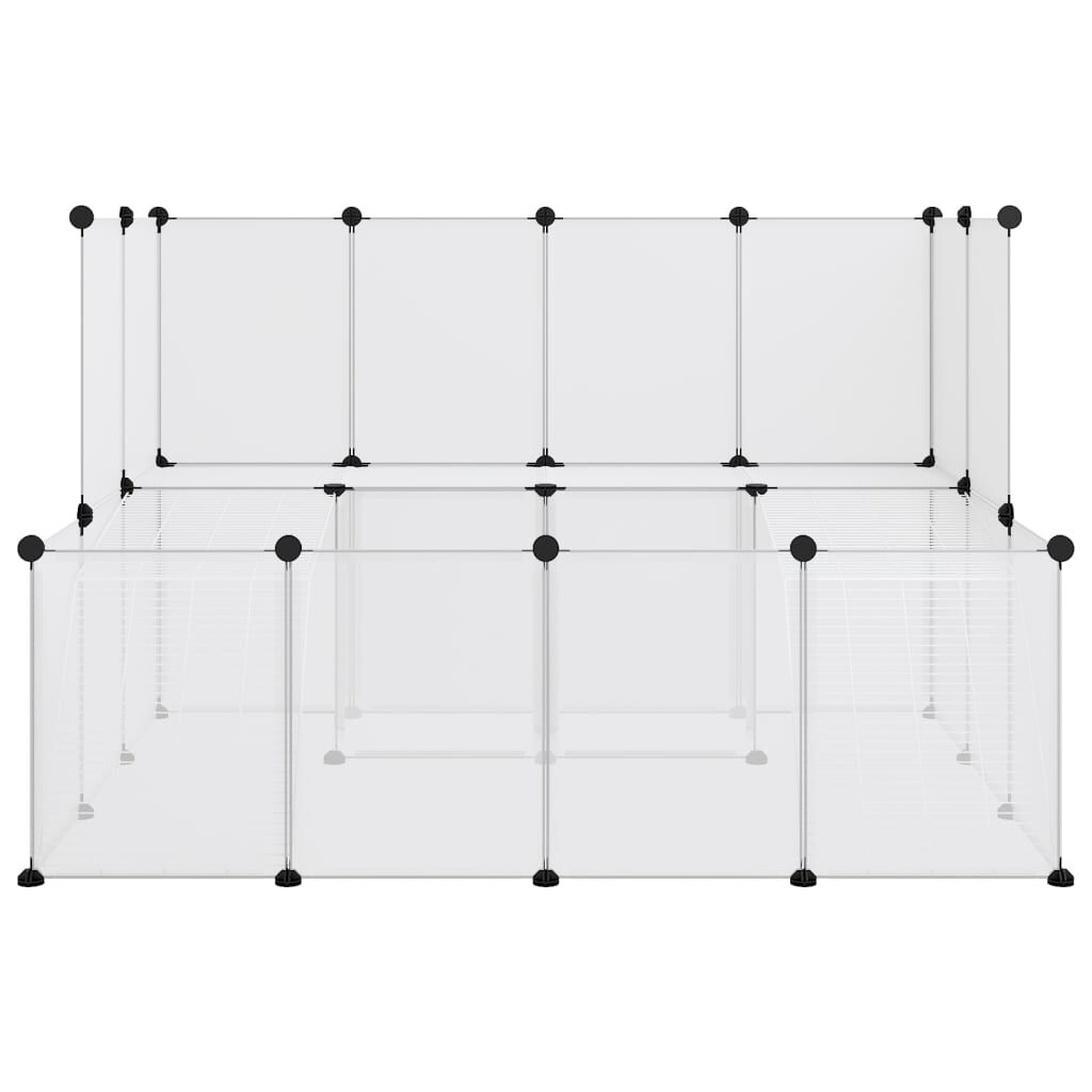 vidaXL Κλουβί Μικρών Ζώων Διαφανές 143x107x93 εκ Πολυπροπυλένιο&Ατσάλι