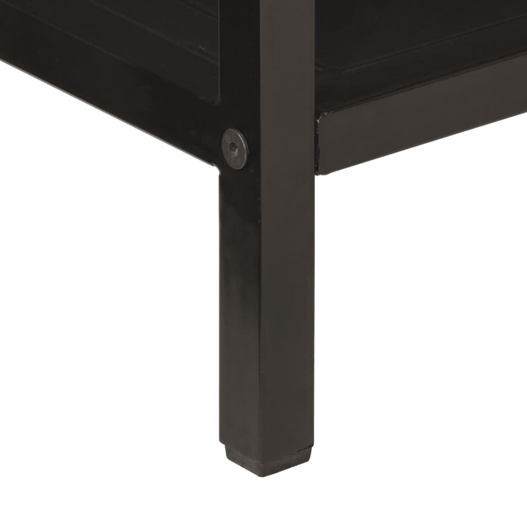 vidaXL Τραπέζι Κονσόλα 100 x 35 x 76 εκ. από Μασίφ Ξύλο Μάνγκο/Σίδερο