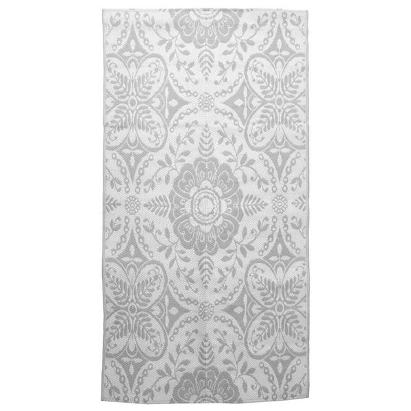vidaXL χαλί εξωτερικού χώρου ARAKIL ανοιχτό γκρι 160x230 cm PP