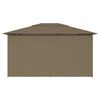 vidaXL Τέντα Εκδηλώσεων Κήπου με Κουρτίνες Taupe 4 x 3 μ. 180 γρ/μ²