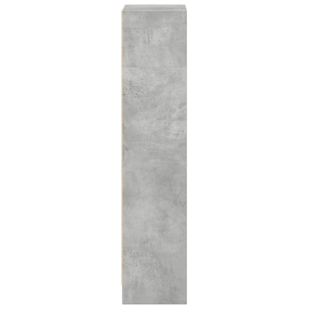 vidaXL Βιβλιοθήκη Γκρι Σκυροδέματος 40x24x109 εκ. Επεξεργ. Ξύλο