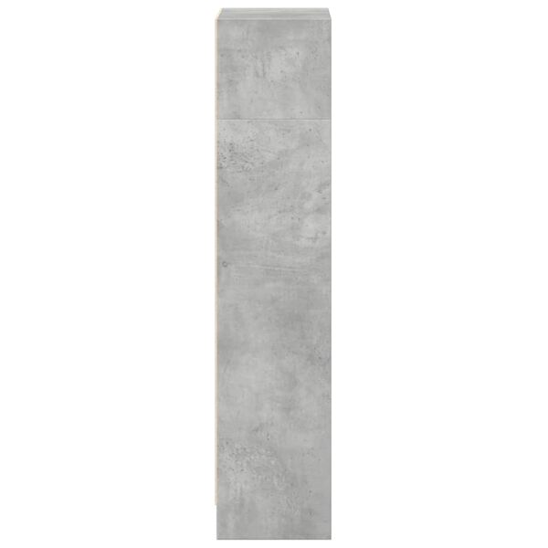 vidaXL Βιβλιοθήκη Γκρι Σκυροδέματος 40x24x109 εκ. Επεξεργ. Ξύλο