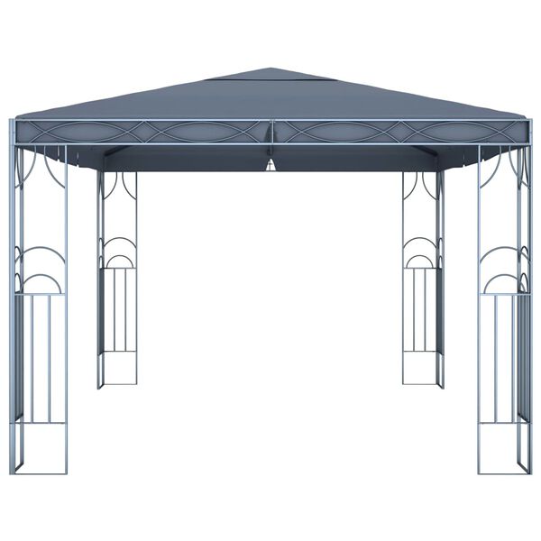 vidaXL Κιόσκι με Φωτάκια LED Ανθρακί 400 x 300 εκ.