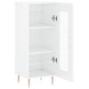 vidaXL Ντουλάπι Γυαλιστερό Λευκό 34,5x34x90 εκ. Επεξεργασμένο Ξύλο