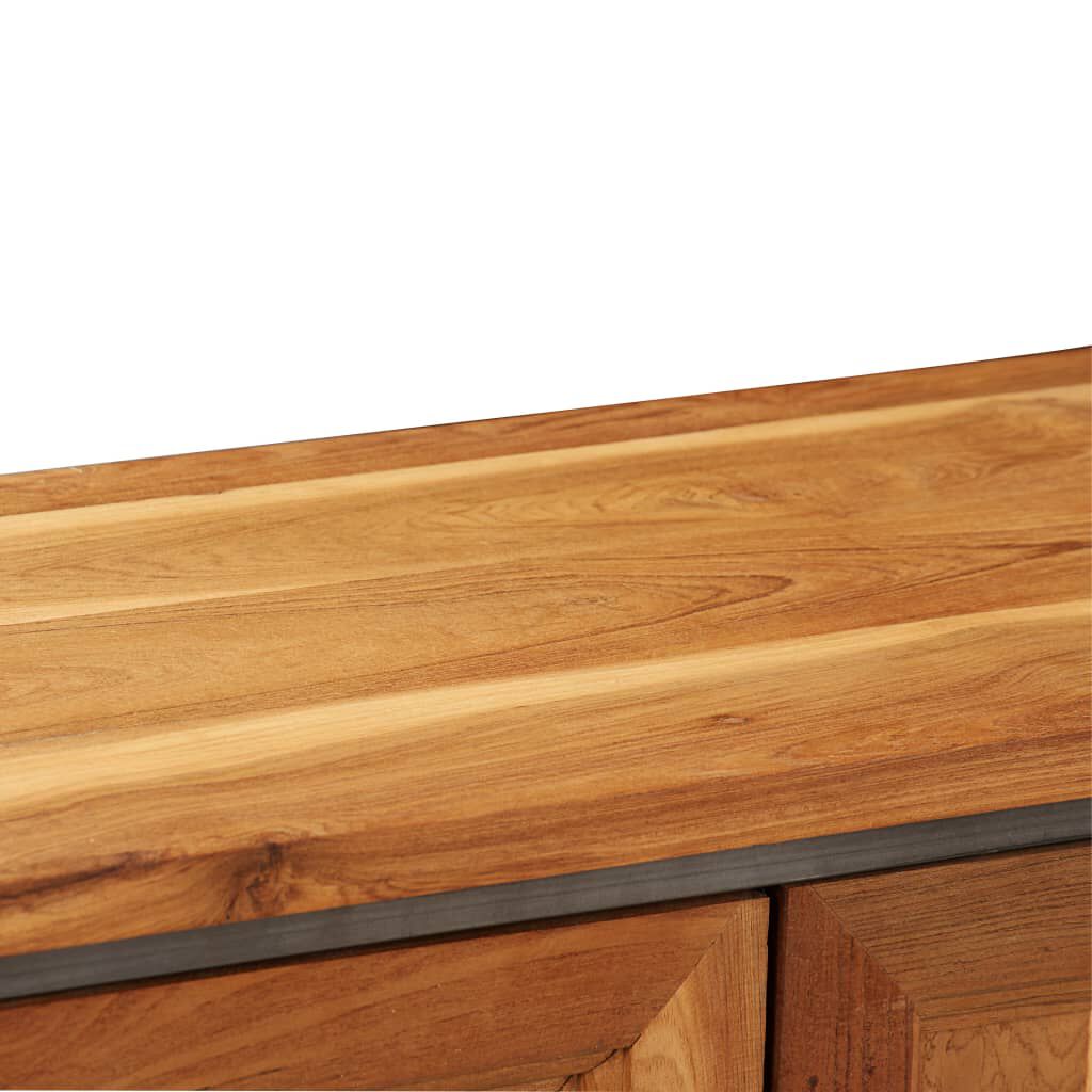 vidaXL Ντουλάπι 65 x 30 x 70 εκ. Ανακυκλωμένο Ξύλο Teak & Ατσάλι