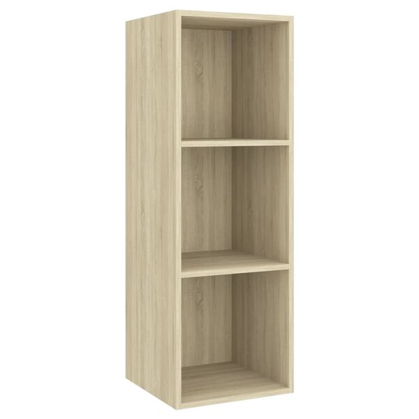 vidaXL Έπιπλο Τηλεόρασης Κρεμαστό Sonoma Δρυς 37x37x107 εκ Επεξ. Ξύλο