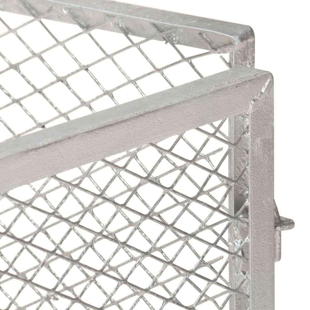 vidaXL Κομποστοποιητής Κήπου 85 x 85 x 70 εκ. Γαλβανισμένος Σίδηρος