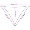 vidaXL Πανί Σκίασης Κρεμ 2,5 x 2,5 x 3,5 μ. από HDPE 160 γρ/μ²