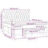 vidaXL &Kappa;&rho;&epsilon;&beta;ά&tau;&iota; Boxspring &mu;&epsilon; &Sigma;&tau;&rho;ώ&mu;&alpha; &Sigma;&kappa;&omicron;ύ&rho;&omicron; &Pi;&rho;ά&sigma;&iota;&nu;&omicron; 160x200&epsilon;&kappa;. &Beta;&epsilon;&lambda;&omicron;ύ&delta;&iota;&nu;&omicron;
