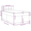 vidaXL Κρεβάτι Boxspring με Στρώμα Ανοιχτό Γκρι 120x190 εκ. Βελούδινο