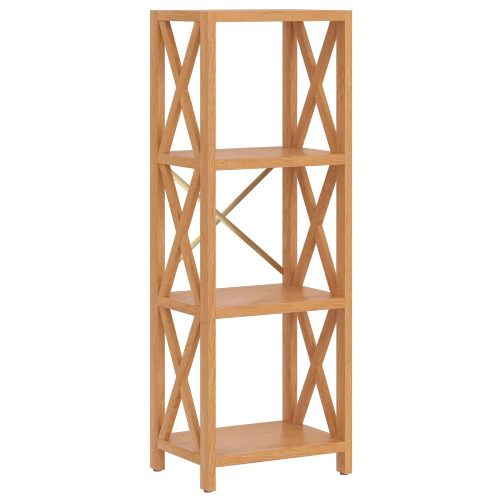 vidaXL Ραφιέρα 4 Επιπέδων 40 x 30 x 112 εκ. από Μασίφ Ξύλο Δρυός
