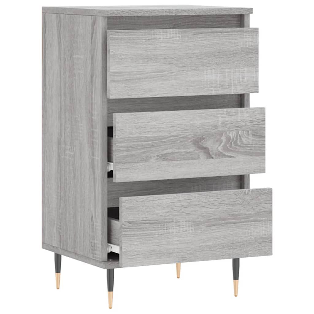 vidaXL Συρταριέρα Γκρι Sonoma 40 x 35 x 70 εκ. από Επεξεργασμένο Ξύλο