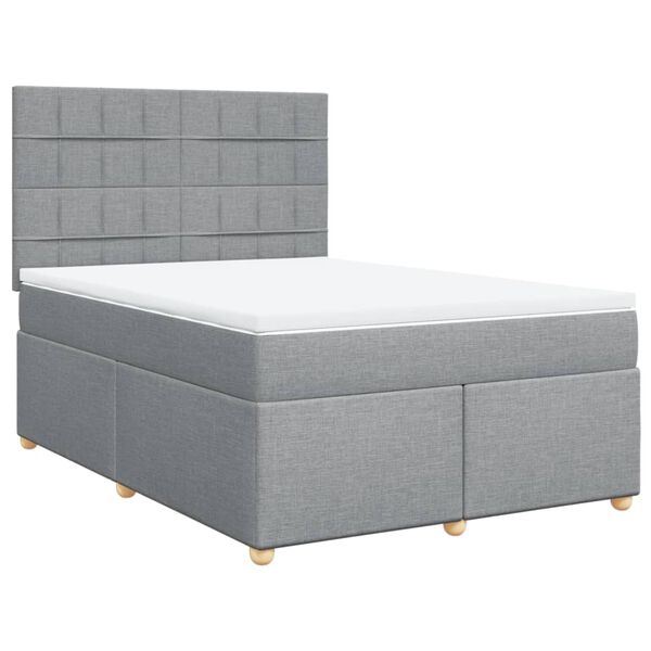 vidaXL &Kappa;&rho;&epsilon;&beta;ά&tau;&iota; Boxspring &mu;&epsilon; &Sigma;&tau;&rho;ώ&mu;&alpha; &Alpha;&nu;&omicron;&iota;&chi;&tau;ό &Gamma;&kappa;&rho;&iota; 140x200 &epsilon;&kappa;. &Upsilon;&phi;&alpha;&sigma;&mu;ά&tau;&iota;&nu;&omicron;