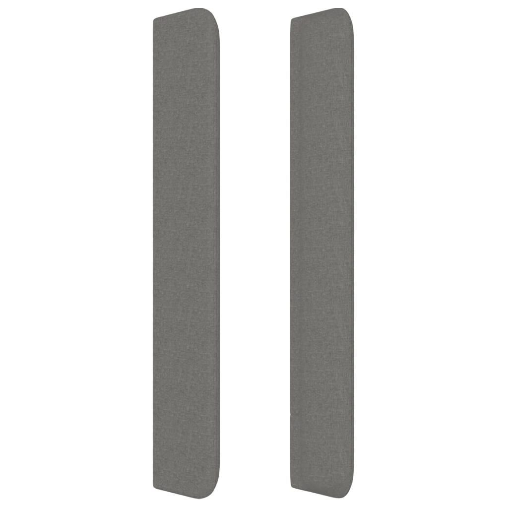 vidaXL Κεφαλάρι με Πτερύγια Σκούρο Γκρι 93x16x118/128 εκ. Υφασμάτινο