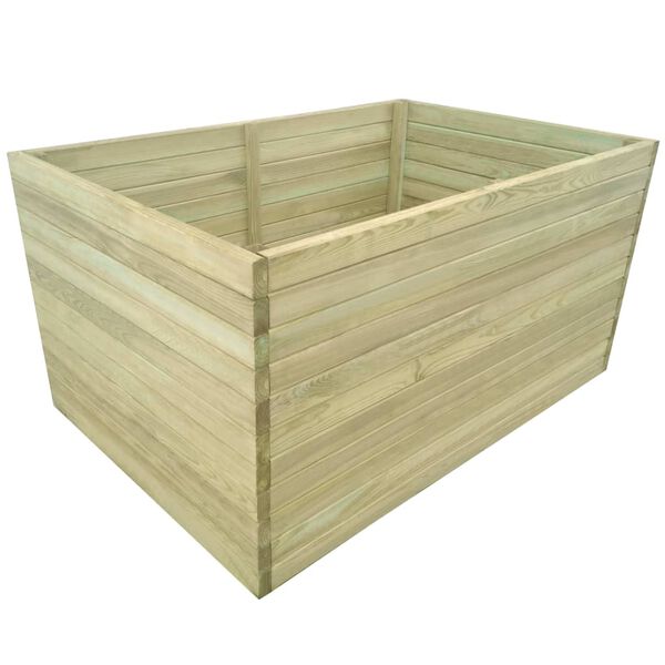 vidaXL Ζαρντινιέρα Υπερυψωμένη 100x100x77 εκ. Εμποτισμένο Ξύλο Πεύκου