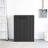 vidaXL Ντουλάπι Αποθ. Εξ. Χώρου Μαύρο 65x37x85 εκ. Πολυπροπυλένιο