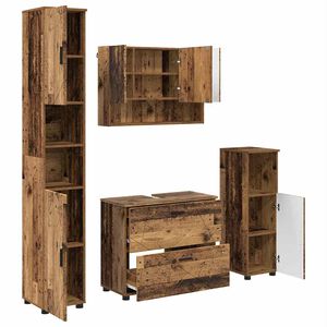vidaXL &Sigma;&epsilon;&tau; &Epsilon;&pi;ί&pi;&lambda;&omega;&nu; &Mu;&pi;ά&nu;&iota;&omicron;&upsilon; 4 &tau;&mu;&chi;. &Pi;&alpha;&lambda;&iota;ό &Xi;ύ&lambda;&omicron; 35 x 30 x 192 &epsilon;&kappa;
