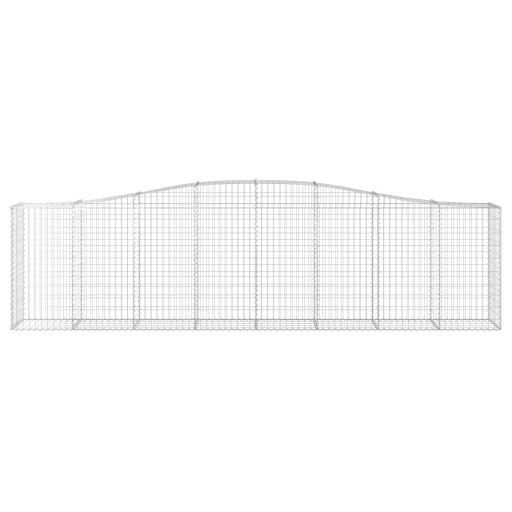 vidaXL Συρματοκιβώτια Τοξωτά 6 τεμ. 400x50x100/120 εκ. Γαλβαν. Ατσάλι