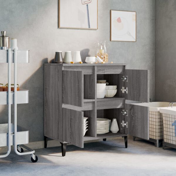 vidaXL Ντουλάπι Γκρι Sonoma 60x35x70 εκ. από Επεξεργασμένο Ξύλο