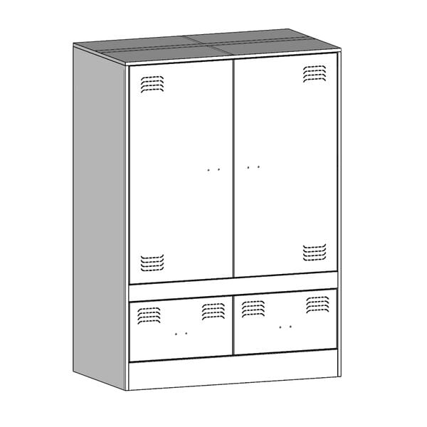 vidaXL Ραφιέρα Ροζ 67x39x95 εκ. από Ατσάλι