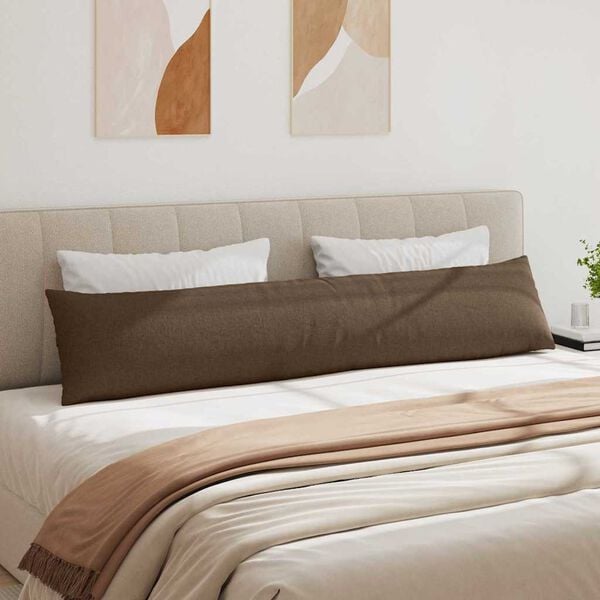 vidaXL Μαξιλάρι Καναπέ 2 pcs Καφέ 200 x 40 εκ. ύφασμα