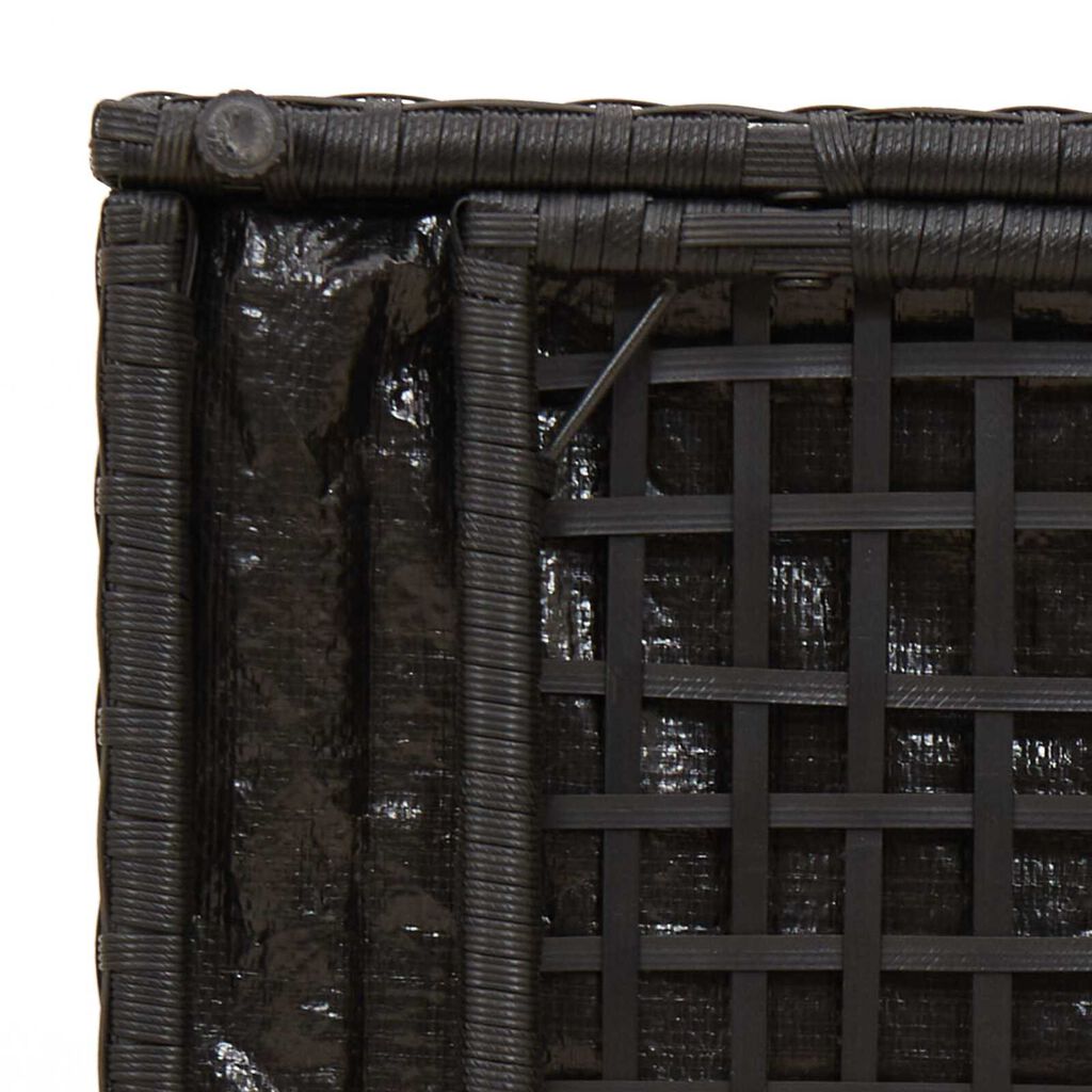 vidaXL Κουτί μαξιλαριών Μαύρο 50x50x50 εκ Πολυεστέρας