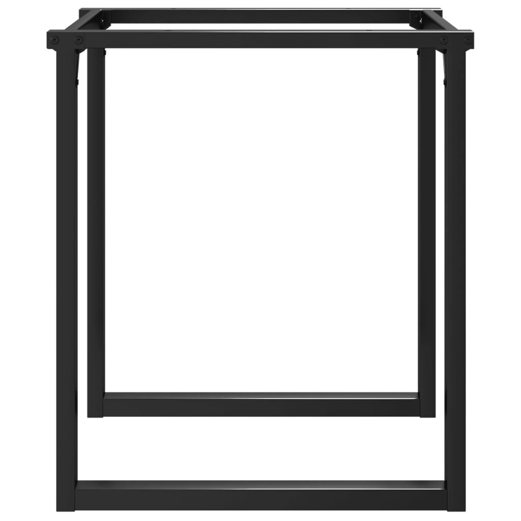vidaXL Πόδια Τραπεζαρίας σε Σχήμα «Ο» 60x60x73 εκ. Ατσάλι