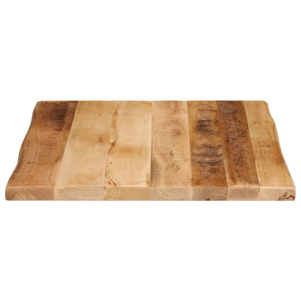 vidaXL Επιφάνεια Τραπεζιού 40x40x2,5 εκ. Live Edge Μασίφ Ξύλο Μάνγκο