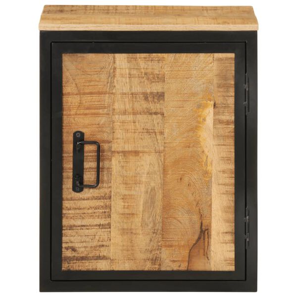 vidaXL Ντουλάπι Μπάνιου 40 x 30 x 50 εκ. Μασίφ Ξύλο Μάνγκο και Σίδηρος