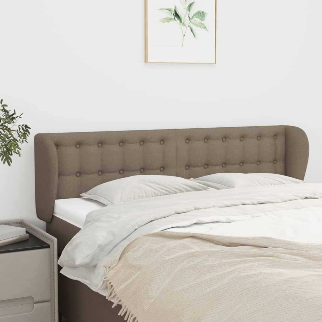 vidaXL Κεφαλάρι με Πτερύγια Taupe 147 x 23 x 78/88 εκ. Υφασμάτινο