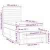 vidaXL &Kappa;&rho;&epsilon;&beta;ά&tau;&iota; Boxspring &mu;&epsilon; &Sigma;&tau;&rho;ώ&mu;&alpha; &Sigma;&kappa;&omicron;ύ&rho;&omicron; &Pi;&rho;ά&sigma;&iota;&nu;&omicron; 100x200&epsilon;&kappa;. &Beta;&epsilon;&lambda;&omicron;ύ&delta;&iota;&nu;&omicron;