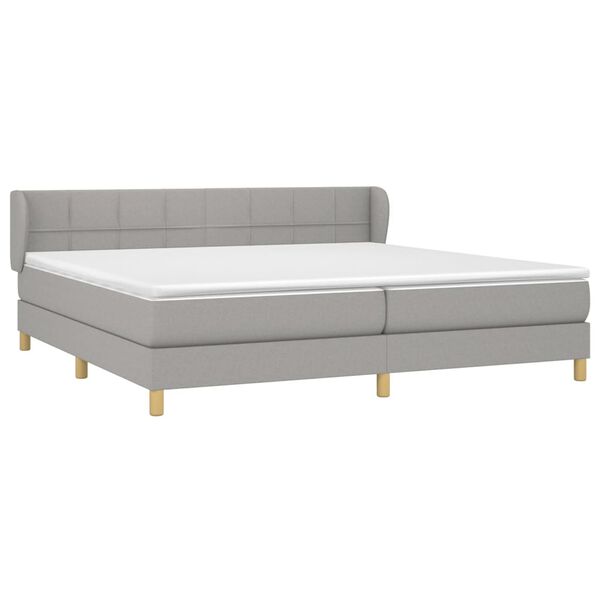vidaXL &Kappa;&rho;&epsilon;&beta;ά&tau;&iota; Boxspring &mu;&epsilon; &Sigma;&tau;&rho;ώ&mu;&alpha; &Alpha;&nu;&omicron;&iota;&chi;&tau;ό &Gamma;&kappa;&rho;&iota; 200x200 &epsilon;&kappa;. &Upsilon;&phi;&alpha;&sigma;&mu;ά&tau;&iota;&nu;&omicron;