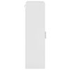 vidaXL Ντουλάπα τοίχου με ράφι Γυαλιστερό λευκό 55 x 29 x 100 εκ