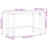 vidaXL &Pi;ά&gamma;&kappa;&omicron;&sigmaf; &Epsilon;&rho;&gamma;&alpha;&sigma;ί&alpha;&sigmaf; &Kappa;&alpha;&phi;έ &Sigma;&kappa;&omicron;ύ&rho;&omicron; 140x60x81,5 cm &Mu;&alpha;&sigma;ί&phi; &Xi;ύ&lambda;&omicron; &Delta;&rho;&upsilon;&sigmaf;