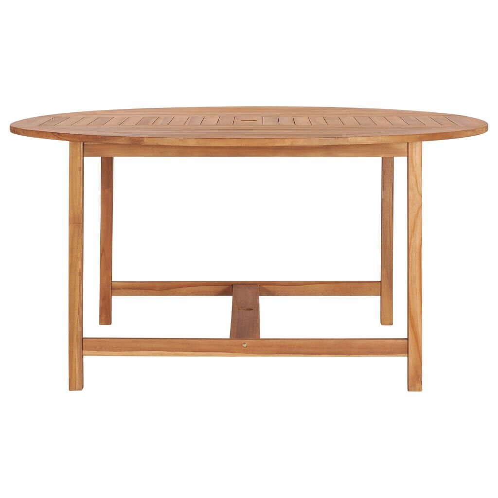 vidaXL Τραπέζι Κήπου 150 x 76 εκ. από Μασίφ Ξύλο Teak