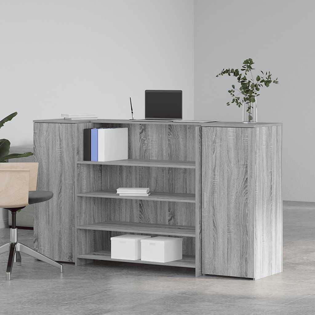 vidaXL Γραφείο υποδοχής 180x50x103,5 εκ. Επεξεργασμένο Ξύλο