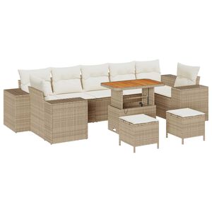 vidaXL &Sigma;&epsilon;&tau; &Kappa;&alpha;&nu;&alpha;&pi;έ &Kappa;ή&pi;&omicron;&upsilon; &mu;&epsilon; &mu;&alpha;&xi;&iota;&lambda;ά&rho;&iota; &mu;&epsilon; &mu;&alpha;&xi;&iota;&lambda;ά&rho;&iota; 10 pcs &Mu;&pi;&epsilon;&zeta; &kappa;&alpha;&iota; &Kappa;&rho;έ&mu;&alpha;