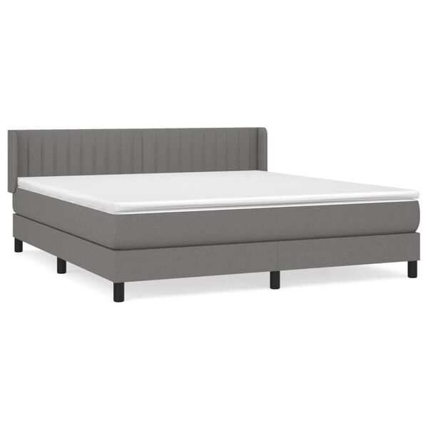vidaXL &Kappa;&rho;&epsilon;&beta;ά&tau;&iota; Boxspring &mu;&epsilon; &Sigma;&tau;&rho;ώ&mu;&alpha; &Sigma;&kappa;&omicron;ύ&rho;&omicron; &Gamma;&kappa;&rho;&iota; 160x200 &epsilon;&kappa; &Upsilon;&phi;&alpha;&sigma;&mu;ά&tau;&iota;&nu;&omicron;