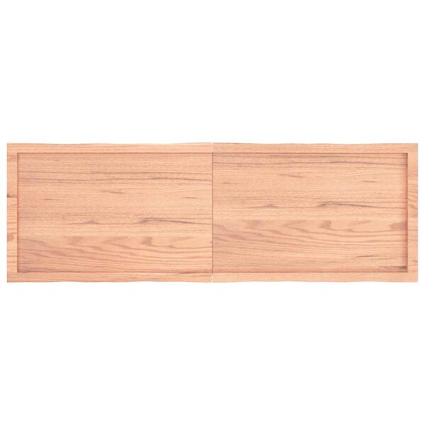vidaXL Επιφ Τραπεζιού Αν Καφέ 160x50x(2-4)εκ.Ακατέργ. Μασίφ Ξύλο Δρυός
