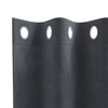 vidaXL Κουρτίνες με κουρτίνες 2 pcs Ανοιχτό γκρι 140 x 140 cm Βελούδο