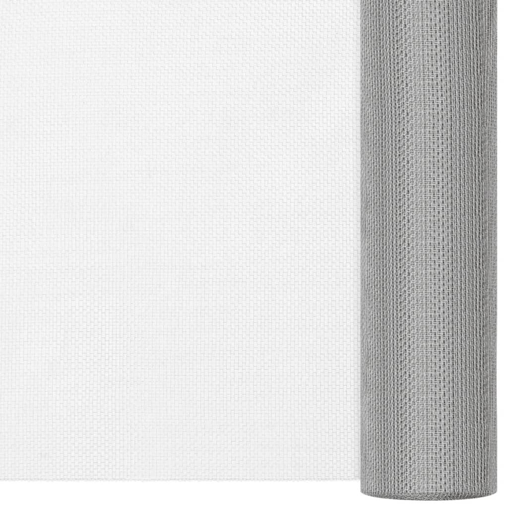 vidaXL Δικτυωτό Πλέγμα Ασημί 112 x 500 εκ. από Ανοξείδωτο Ατσάλι