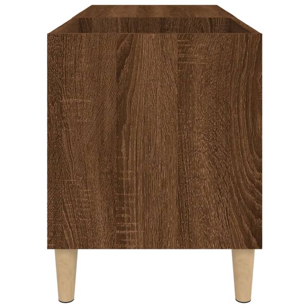 vidaXL Δισκοθήκη Καφέ Δρυς 84,5x38x48 εκ. από Επεξεργασμένο Ξύλο